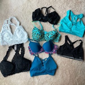 Lot of bralette, regular and sports bras